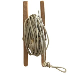 Vintage handmade wooden rope winder Primitive wooden rope holder vintage tools